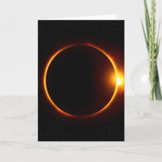 Carte Éclipse solaire Sun foncé et lune