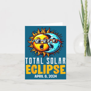 Carte Éclipse Totale de Soleil Mignonne Usa Soleil