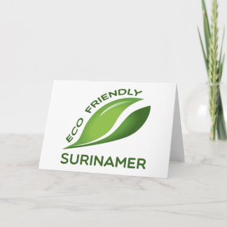 Carte Eco Friendly Surinamer.
