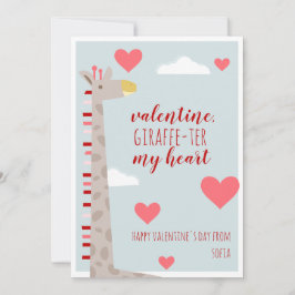 Carte École de cardiologie Giraffe Valentine