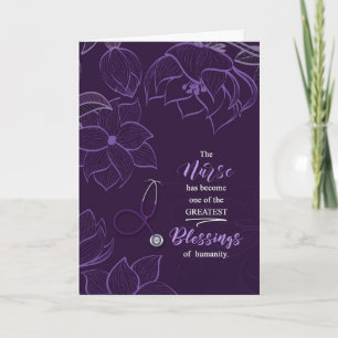 Carte École de soins infirmiers Diplôme Plum Botanique S
