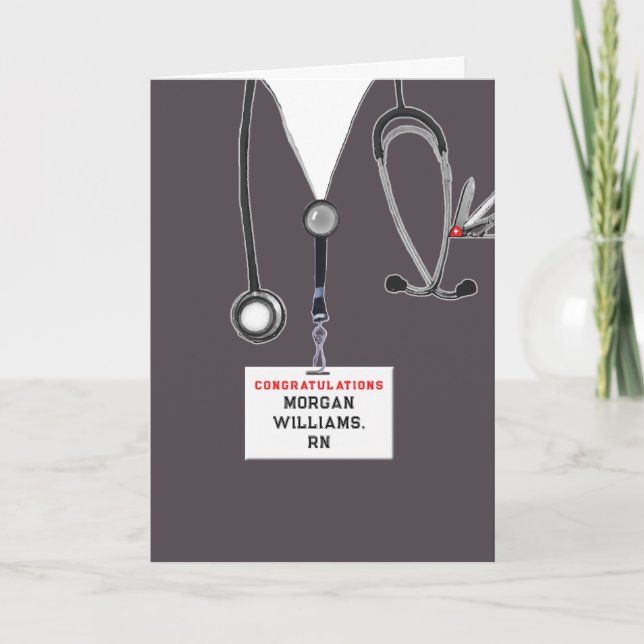 Carte École de soins infirmiers Graduation Infirmières C (Devant)