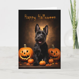 Carte Ecosse Chien Halloween