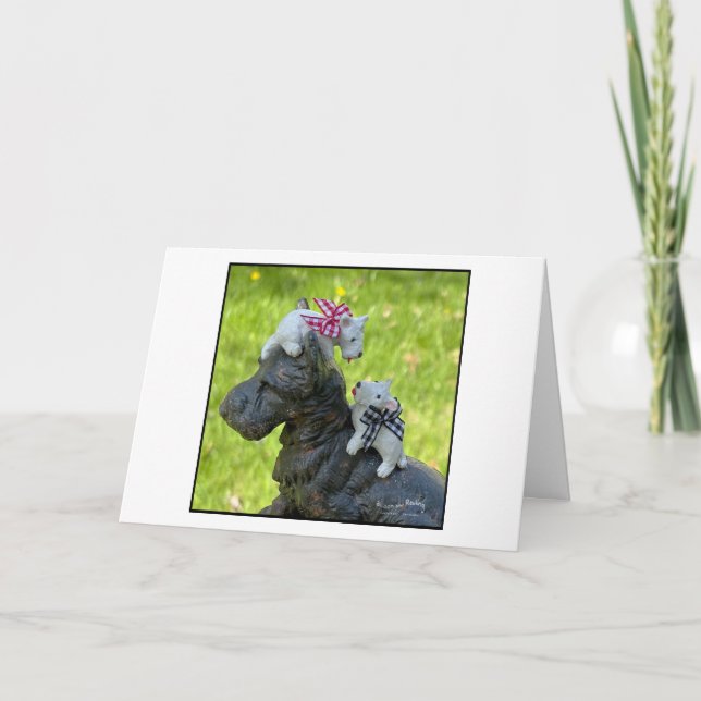 Carte Ecosse d'argile sur un Scottie Doorstop (Devant)