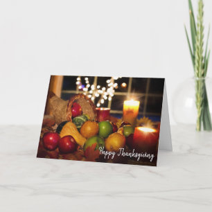 Carte Écran bon thanksgiving Cornucopia