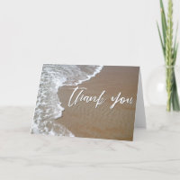 Écriture décontractée Merci sable et mousse d'océa