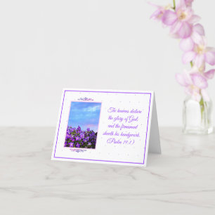 Carte Écriture inspirante Coucher de soleil de fleurs vi