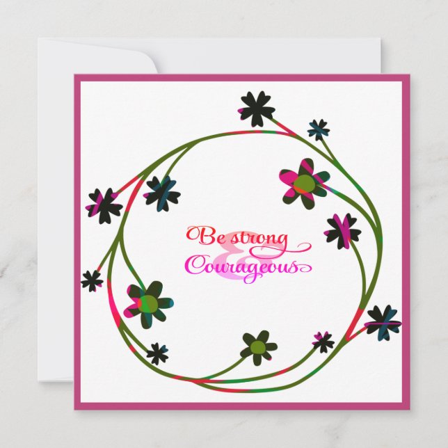 Carte Écriture Verse Message spirituel Royaume (Devant)