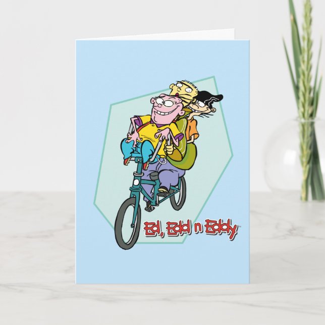 Carte Ed, Edd, n Eddy sur un vélo (Devant)