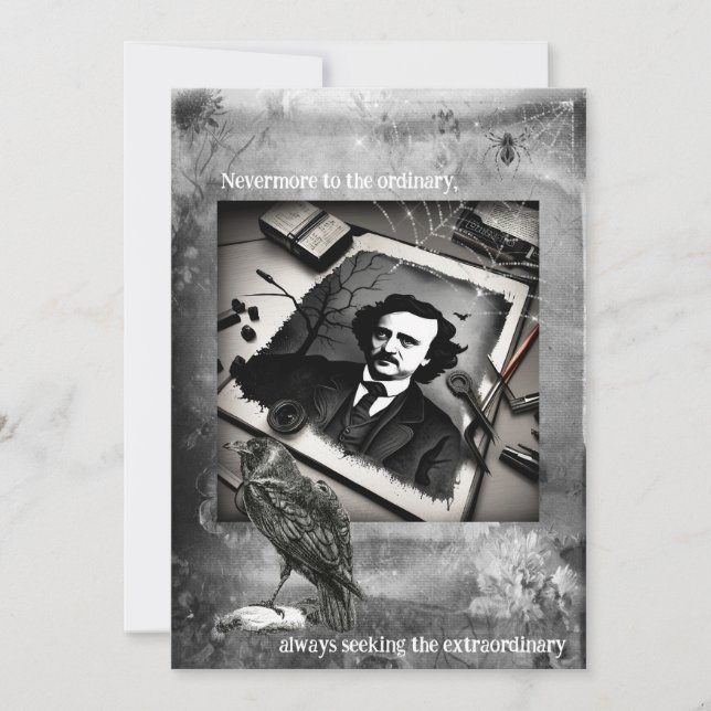 Carte Edgar Allen Poe Card (Devant)