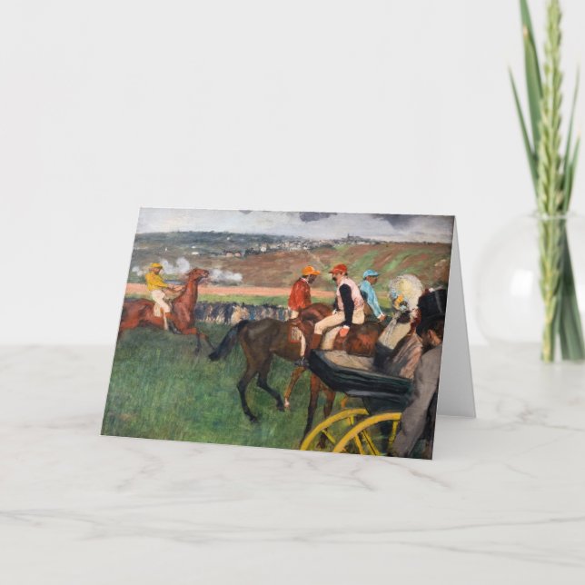Carte Edgar Degas - Aux courses (Devant)