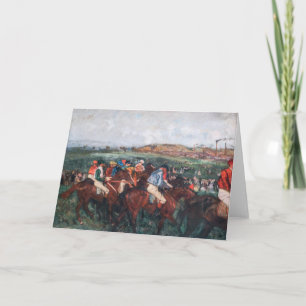 Carte Edgar Degas - Course des hommes