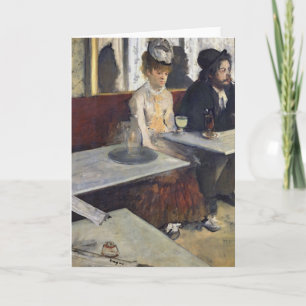 Carte Edgar Degas   dans un café, ou l'absinthe
