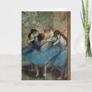 Carte Edgar Degas   Danseurs en bleu, 1890