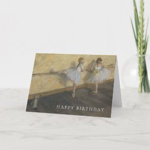 Carte Edgar Degas Danseurs Pratiquant au Barre