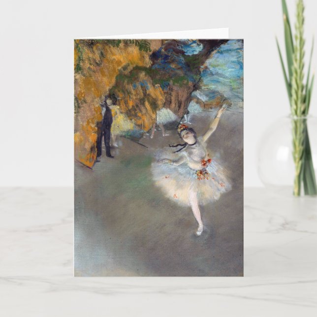 Carte Edgar Degas - L'Étoile / Danseur sur scène (Devant)