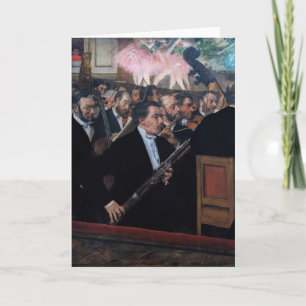 Carte Edgar Degas - Orchestre à l'Opéra