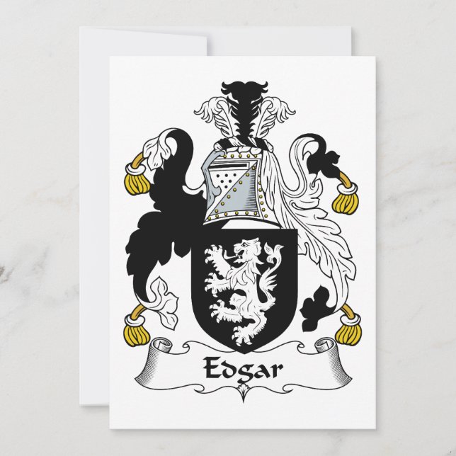 Carte Edgar Family Crest (Devant)