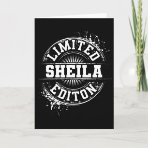 Carte Édition limitée Sheila Cadeau personnalisé drôle d
