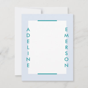 Carte Editorial Moderne Typographie Papier à lettres - B