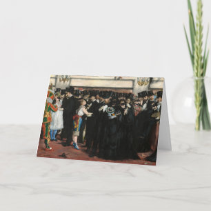 Carte Edouard Manet - Bal masqué à l'Opéra