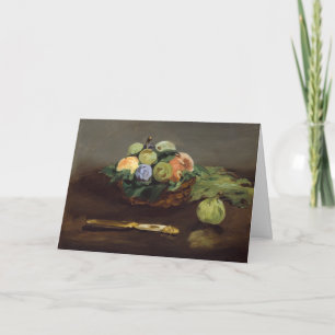 Carte Edouard Manet - Corbeille de Fruits