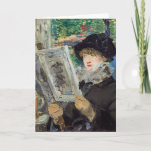 Carte Edouard Manet - Femme lisant