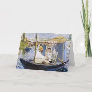Carte Edouard Manet - Monet dans son Studio Boat