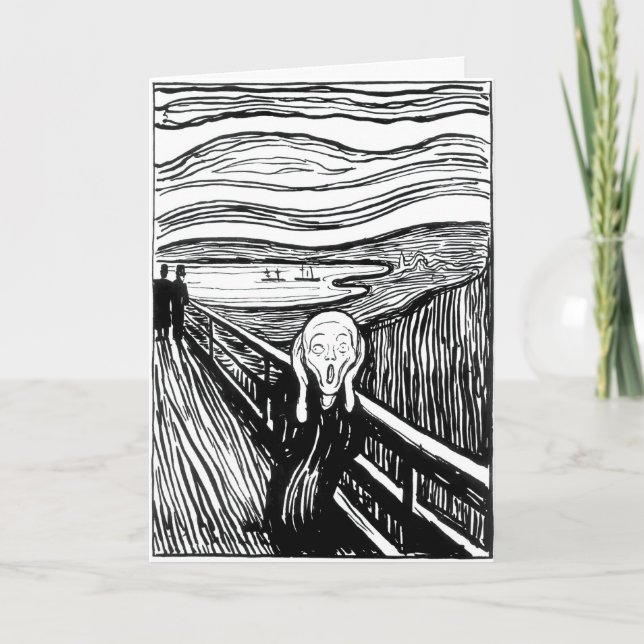 Carte Edvard Munch - La lithographie de cri (Devant)