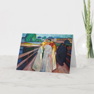 Carte Edvard Munch - Les filles sur le pont 1903