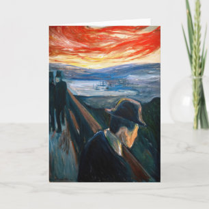Carte Edvard Munch - Maladie d'humeur au coucher du sole