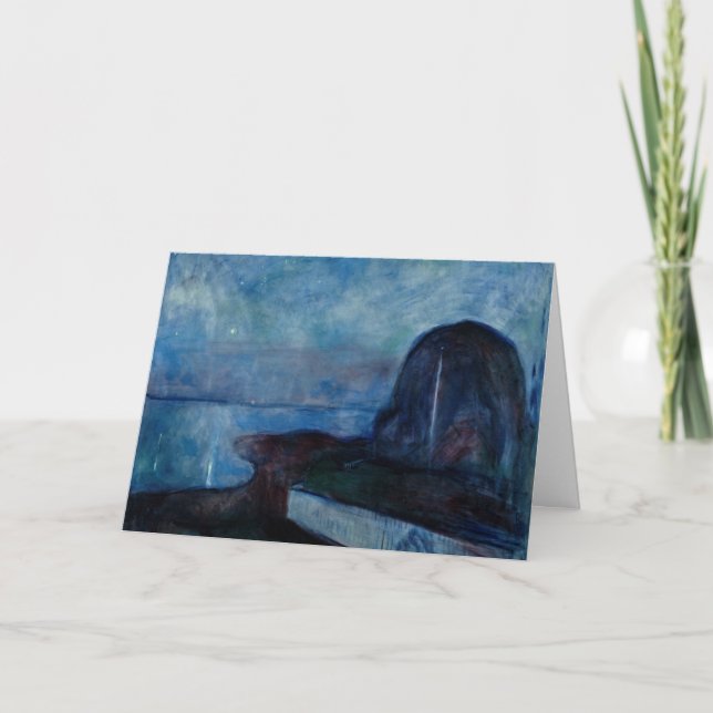 Carte Edvard Munch - Nuit étoilée 1893 (Devant)