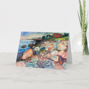 Carte Edvard Munch - Rive avec Maison Rouge