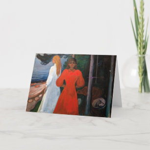 Carte Edvard Munch - Rouge et Blanc