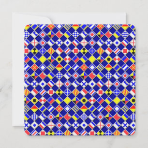 Carte Effet 3D À damiers Motif de carreaux de drapeau na