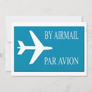 Carte Effet autocollant d'avion