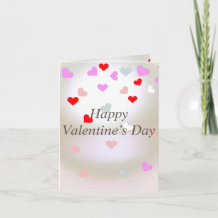 Carte Effet perle blanche avec coeur