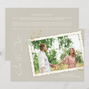 Carte Effet Scrapbook d'album photo Vintage romantique