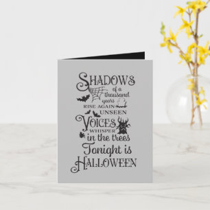 Carte éffrayant Halloween nuit ajouter un sentiment