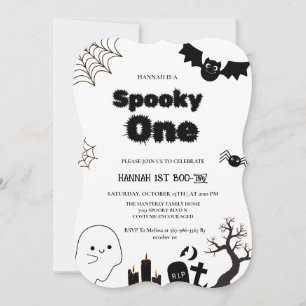 Carte Éffrayant une fête d'anniversaire Halloween