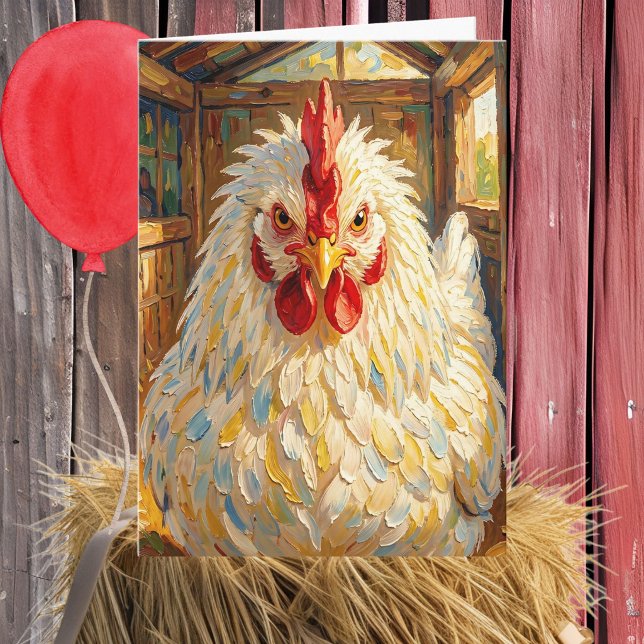 Carte Egg-cellent Birthday | Funny Chicken Pun (Créateur téléchargé)