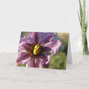 Carte Eggplant Flower