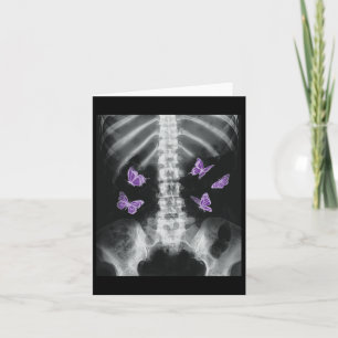 Carte Egirl Xray Squelette Papillon Rose Harajuku Y2k Da