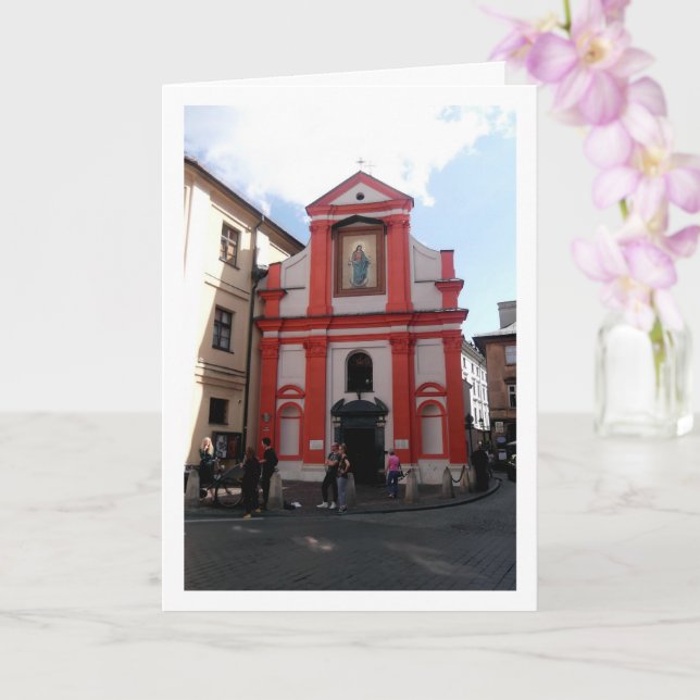Carte Église à Cracovie, Pologne (Orchidée)