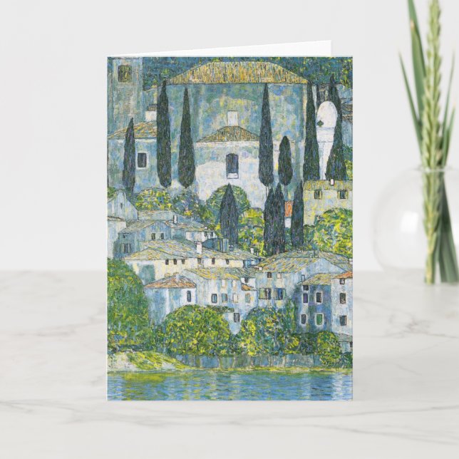 Carte Église (Kirche) à Cassone par Gustav Klimt (Devant)