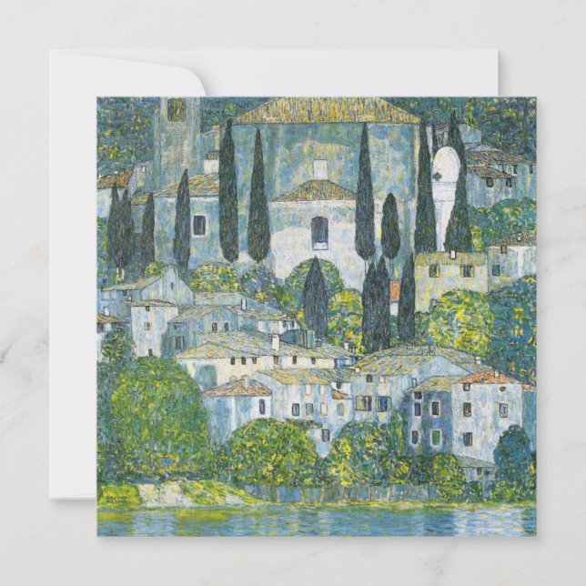 Carte Église (Kirche) à Cassone par Gustav Klimt (Devant)