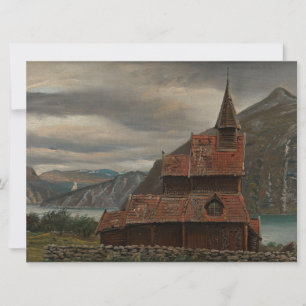 Carte Église norvégienne de Stave (par Knud Baade)