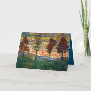 Carte Egon Schiele Parc naturel des arbres