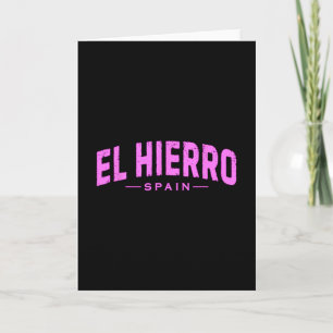Carte El Hierro espagnol îles Canaries Espagne vacances