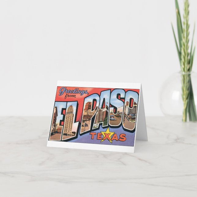 Carte El Paso, Texas Notecard (Devant)